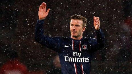 Paris St German's David Beckham