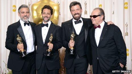 George Clooney, Grant Heslov, Ben Affleck, Jack Nicholson