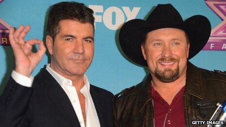 Simon Cowell and Tate Stevens