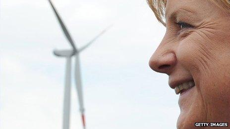 Wind farm, Angela Merkel