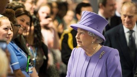 The Queen at the Royal London Hospital