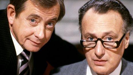 Derek Fowlds and Paul Eddington