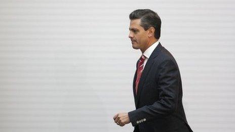 President Enrique Pena Nieto in February 2013