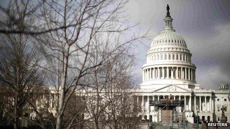 US Capitol in Washington DC 27 February 2013