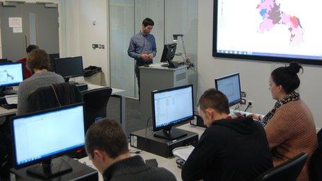 Staffordshire University classroom