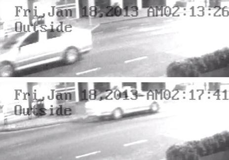 CCTV of Skoda Octavia car