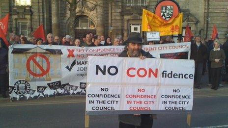 Some of the protesters