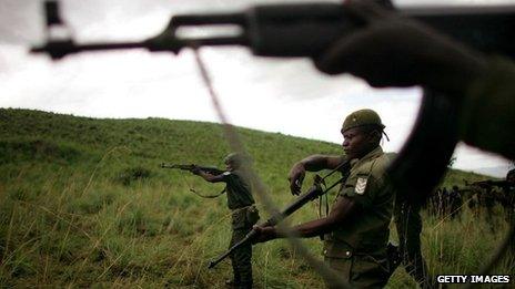 Congolese soldiers in eastern DR Congo. File photo