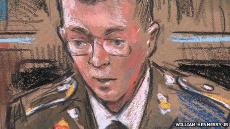 Bradley Manning court sketch 28 February 2013