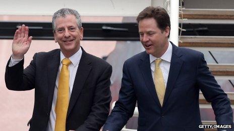 Mike Thornton and Nick Clegg