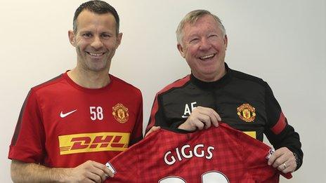 Ryan Giggs and Sir Alex Ferguson