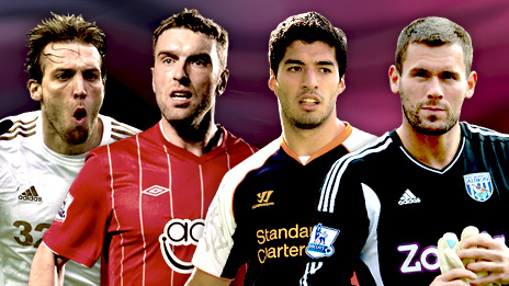 Michu, Rickie Lambert, Luis Suarez, Ben Foster