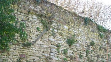 Wall in Ludlow