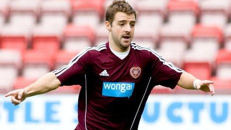 Hearts midfielder Scott Robinson