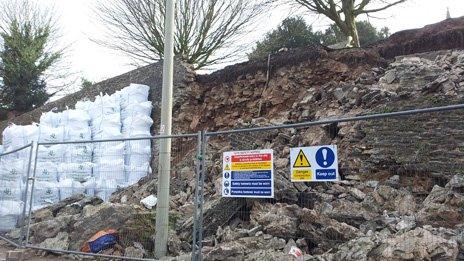 Ludlow wall collapse