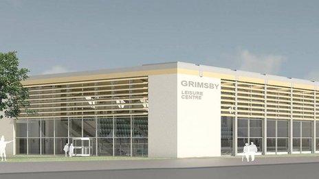 Artist impression of new leisure centre