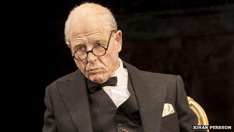 Winston Churchill (Edward Fox) in The Audience. Photo: Johan Persson