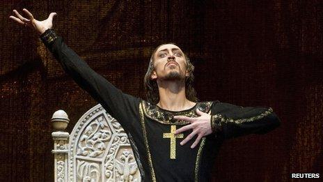 Russian dancer Pavel Dmitrichenko, as Ivan the Terrible (file image from 2012)