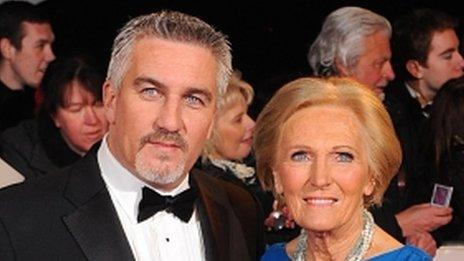 Great British Bake Off judges Paul Hollywood and Mary Berry