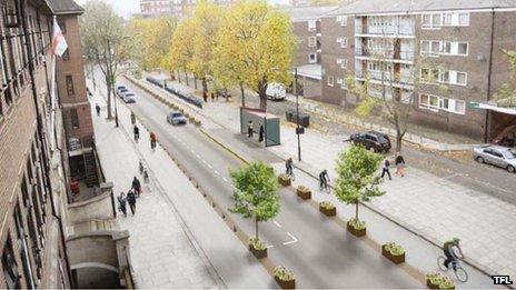 Visualisation of Royal College Street, Camden