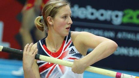 Pole vaulter Holly Bleasdale