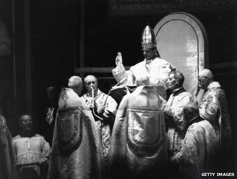 Pope Paul VI coronation in 1963