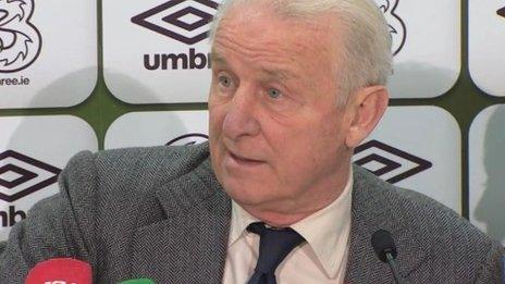 Republic of Ireland manager Giovanni Trapattoni