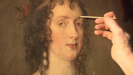 Restoration of oil painting