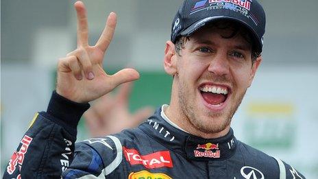 Sebastian Vettel is chasing a fourth world title in 2013