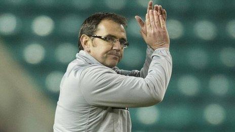 Hibernian manager Pat Fenlon