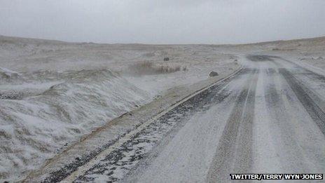 Snow in Black Mountains