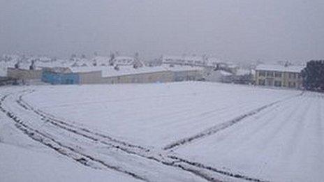 Snow in St Helier