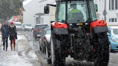 Traffic on Rouge Bouillon in St Helier