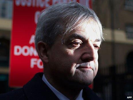 Chris Huhne, shortly before his sentencing