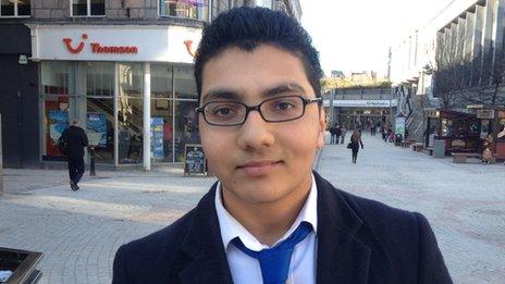 Omar Khan, 17 from Aberdeen