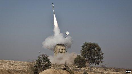 Iron Dome firing 15 November 2012