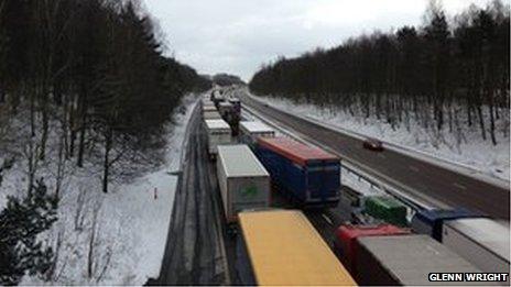 Traffic on motorway