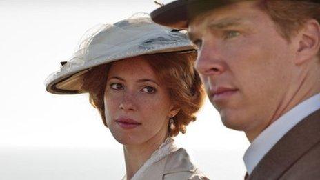 Rebecca Hall and Benedict Cumberbatch in Parade's End