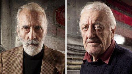 Sir Christopher Lee and Bernard Cribbins