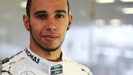 Formula 1 driver Lewis Hamilton