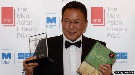 Tan Twan Eng with his Man Asian Literary Prize