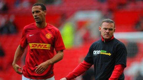 Rio Ferdinand and Wayne Rooney