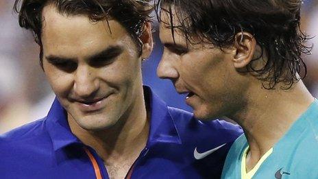 Roger Federer and Rafael Nadal