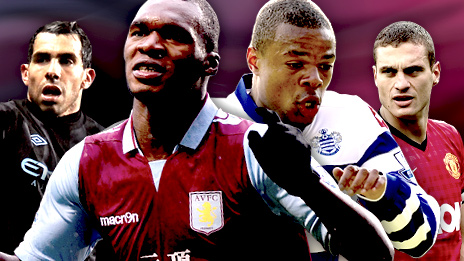 Carlos Tevez (Man City), Christian Benteke (Aston Villa), Loic Remy (QPR), Nemanja Vidic (Man Utd)