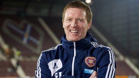 Hearts manager Gary Locke