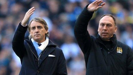 Roberto Mancini (left) and David Platt