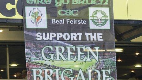 Green Brigade banner