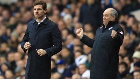 Tottenham manager Andre Villas-Boas (left) and Fulham counterpart Martin Jol