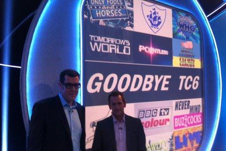 Pointless presenters Richard Osman and Alexander Armstrong in TC6