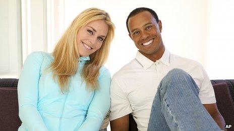 Lindsey Vonn and Tiger Woods